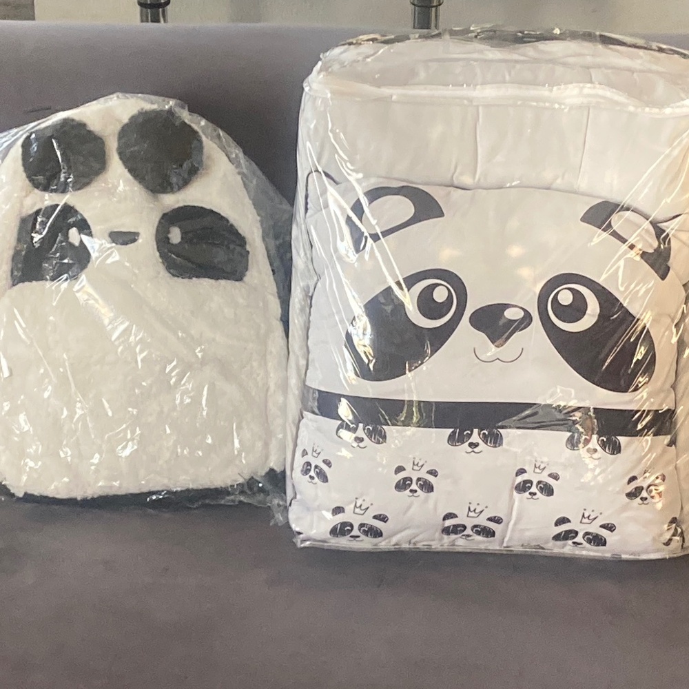 Your zone panda twin bedding